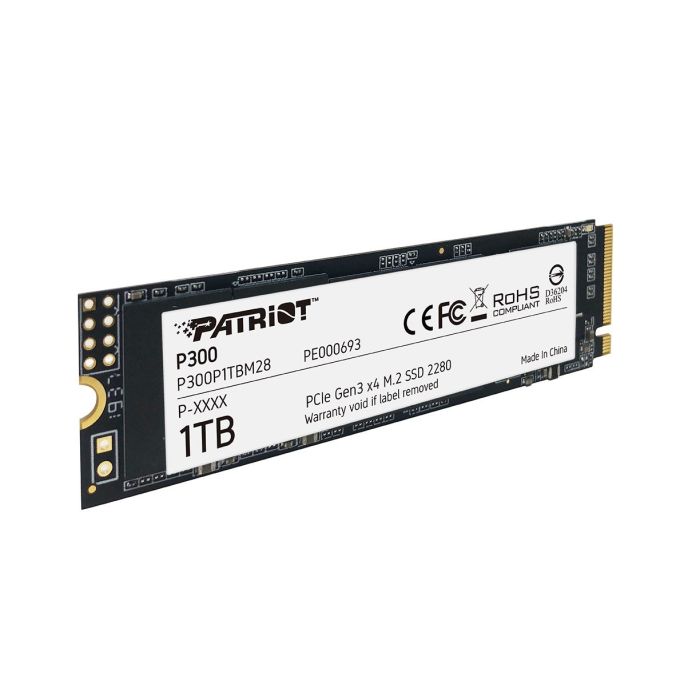 Накопичувач SSD M.2 Patriot P300 1TB NVMe 2280 PCIe 3.0x4 3D NAND TLC (P300P1TBM28)