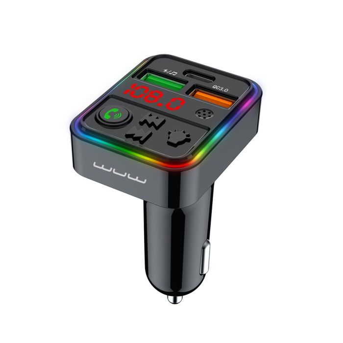 АЗП з FM-модулятором WUW-C162 Black (6972573334971)