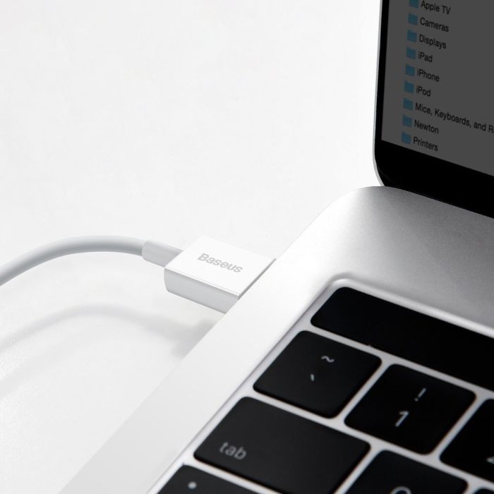 Кабель Baseus Superior Series Fast Charging Data Cable USB to Type-C 66W 2m White (CATYS-A02)