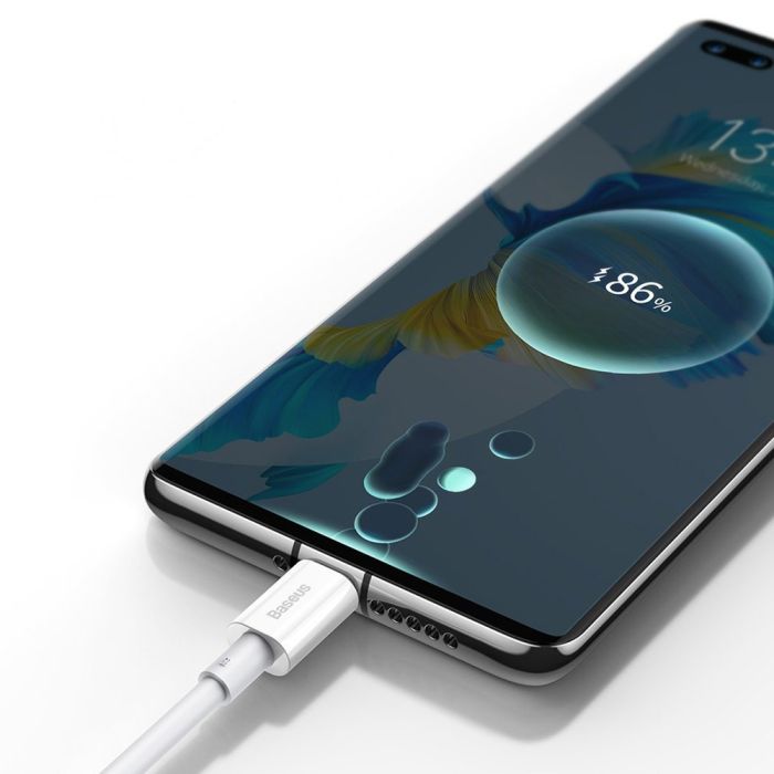 Кабель Baseus Superior Series Fast Charging Data Cable USB to Type-C 66W 2m White (CATYS-A02)