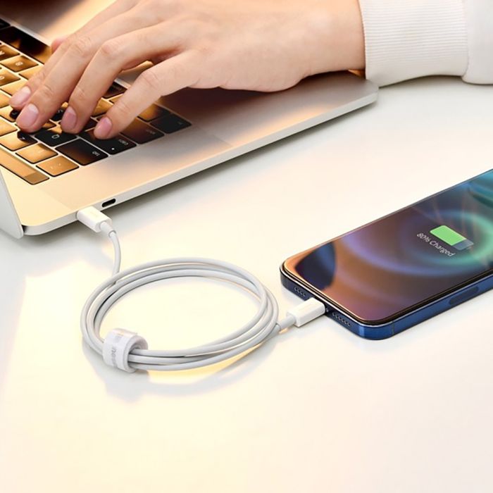 Кабель Baseus Superior Series Fast Charging Data Cable USB to iP 2.4A 2m White (CALYS-C02)