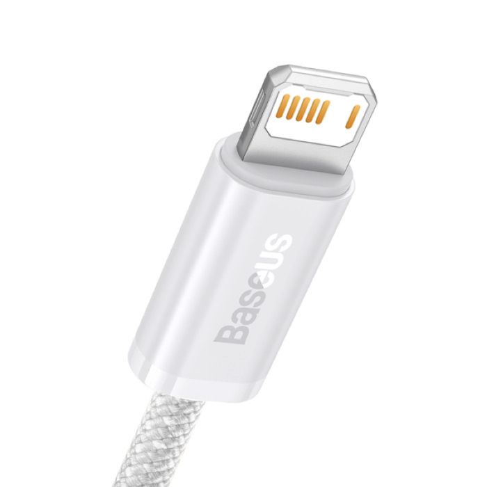 Кабель Baseus Dynamic Series Fast Charging Data Cable USB to iP 2.4A 2m White (CALD000502)