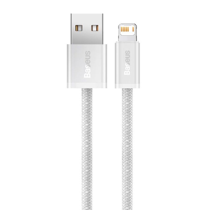Кабель Baseus Dynamic Series Fast Charging Data Cable USB to iP 2.4A 2m White (CALD000502)