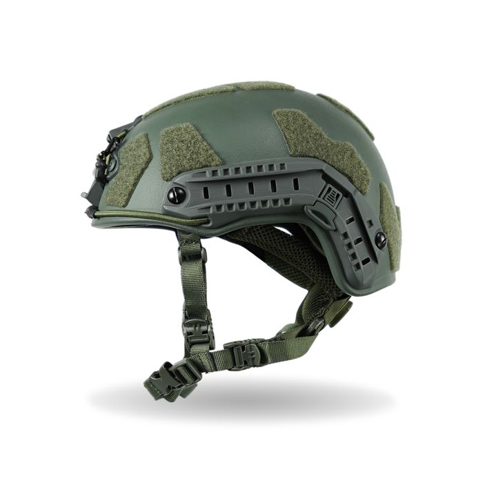Кевларовый баллистический шлем FAST GEN III Kevlar Olive с креплением NVG и рейками