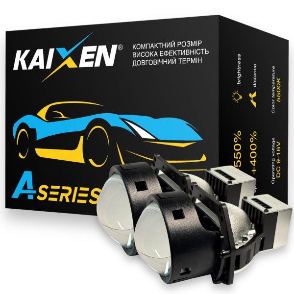 Автомобильные Bi-led линзы 3.0 дюйм KAIXEN Truck 24V