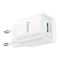 Мережевий зарядний пристрій HOCO C145A Charm single port QC3.0 charger (EU) White (6942007630214)
