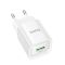 Мережевий зарядний пристрій HOCO C145A Charm single port QC3.0 charger (EU) White (6942007630214)