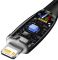 Кабель Baseus Glimmer Series Fast Charging Data Cable Type-C to iP 20W 1m Black (CADH000001)