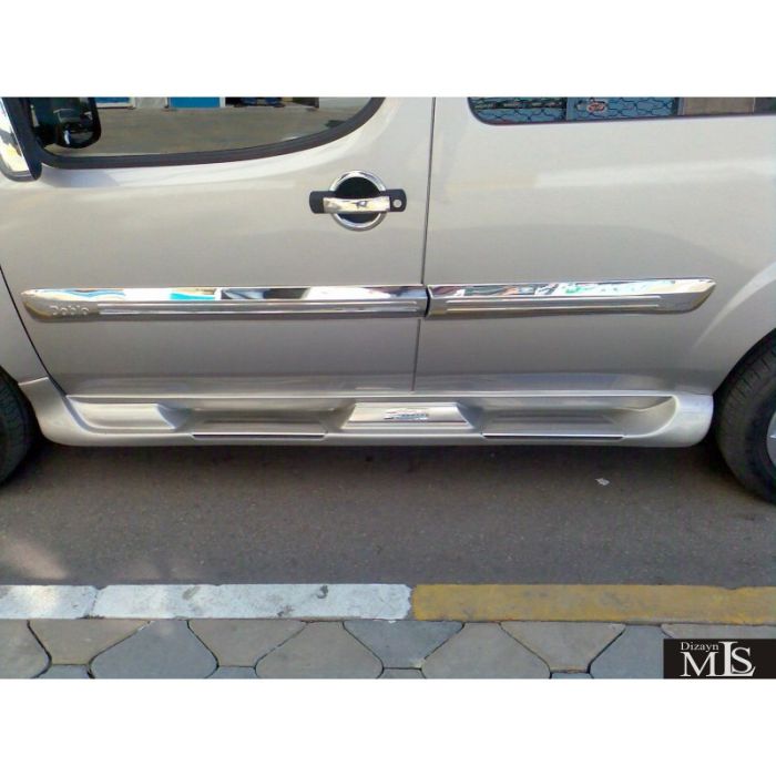 Боковые Пороги Sorento Тип (Под Покраску) для Fiat Doblo I 2005-2010 гг