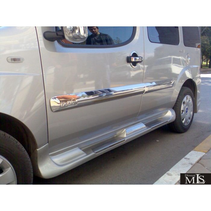 Боковые Пороги Sorento Тип (Под Покраску) для Fiat Doblo I 2005-2010 гг