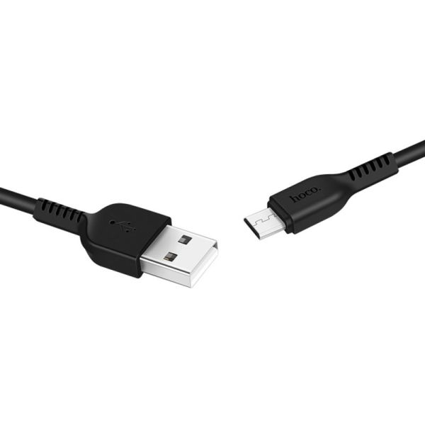 Кабель HOCO X20 USB to Micro 2A, 3m, PVC, TPE connectors, Black (6957531068945)