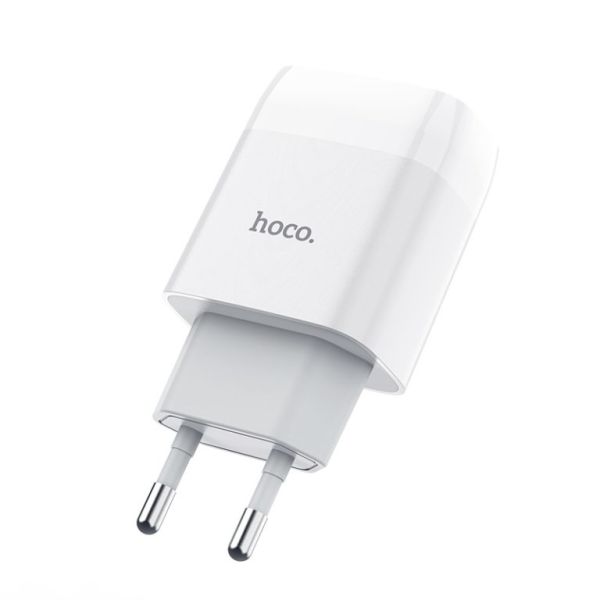 Мережевий зарядний пристрій HOCO C73A Glorious dual port charger 12W White (6931474712912)