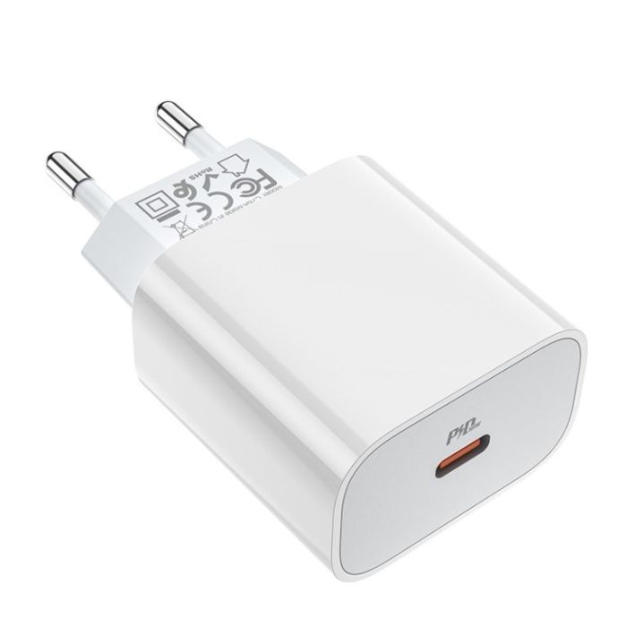 Мережевий зарядний пристрій HOCO C76A Plus Speed source PD20W charger White (6931474746917)