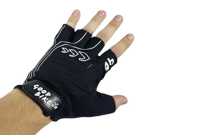 Велорукавиці короткий палець розмір M чорні "D-GRIP" (94505Black-IS)
