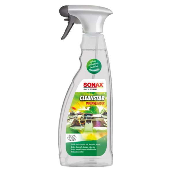 Очисник інтер'єру універсальний з поглиначем запахів 750 мл SONAX Clean Star Ecocert (253400)