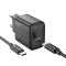 Мережевий зарядний пристрій з кабелем HOCO CS22A Value single port PD30W charger set(Type-C to Type-C) Black (6942007609937)
