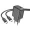 Мережевий зарядний пристрій з кабелем HOCO CS22A Value single port PD30W charger set(Type-C to Type-C) Black (6942007609937)