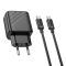 Мережевий зарядний пристрій з кабелем HOCO CS22A Value single port PD30W charger set(Type-C to Type-C) Black (6942007609937)