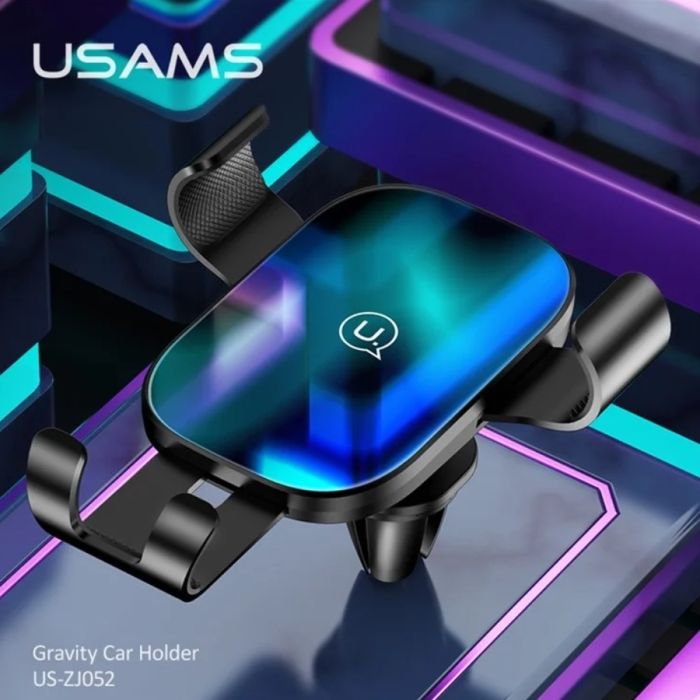 Автотримач для телефона Usams US-ZJ052 Gravity Car Holder Black (ZJ52ZJ01)