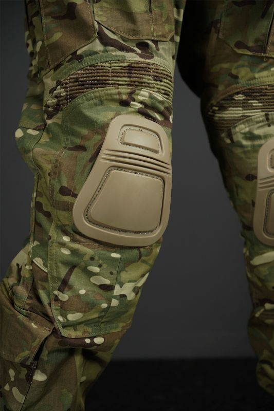 Брюки с наколенниками Kalista Military Full-Pro из рип-стопа, мультикам