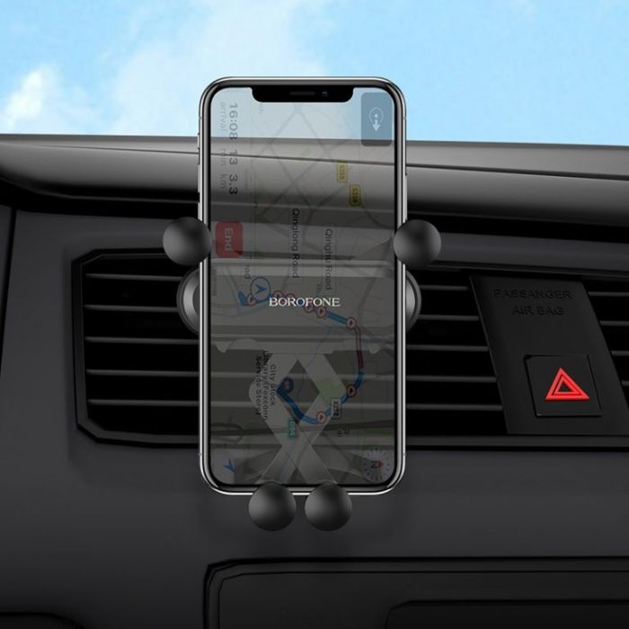 Автотримач для телефона BOROFONE BH19 Eddie air outlet gravity in-car holder (6931474721204)