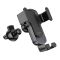 Автотримач для телефона HOCO CA103 vertical and horizontal air outlet gravity car holder Black Metal Gray (6931474766229)