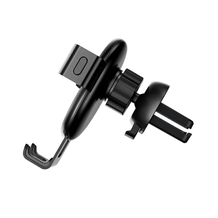 Автотримач для телефона HOCO CA56 Plus Armor metal gravity car holder Black Silver (6931474760296)