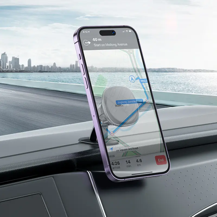 Автотримач для телефона BOROFONE BH103 Cloud magnetic car holder(center console) Black (6941991108037)