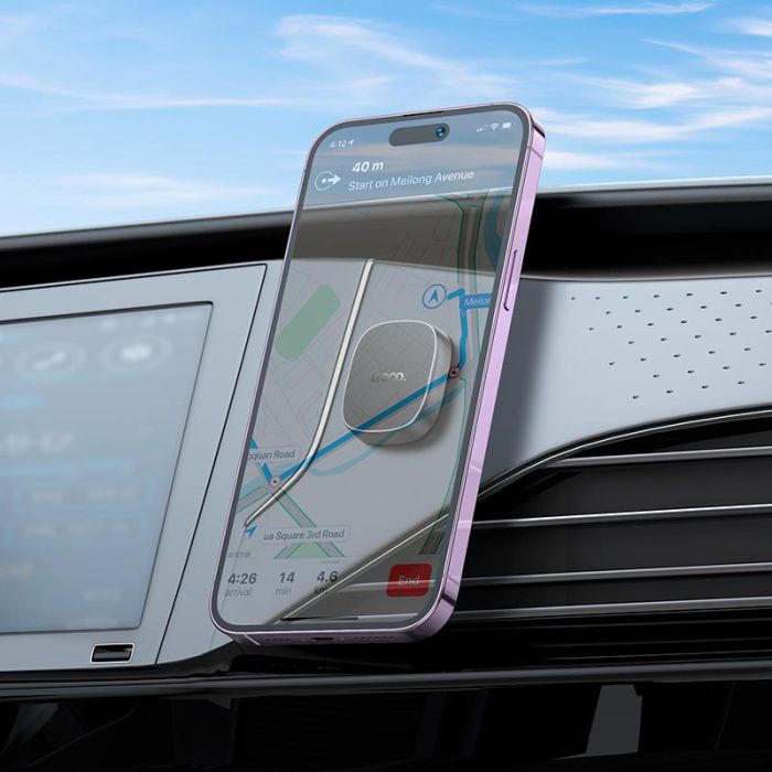 Автотримач для телефона HOCO H52 Ultimate magnetic car holder Deep Space Gray (6942007626354)