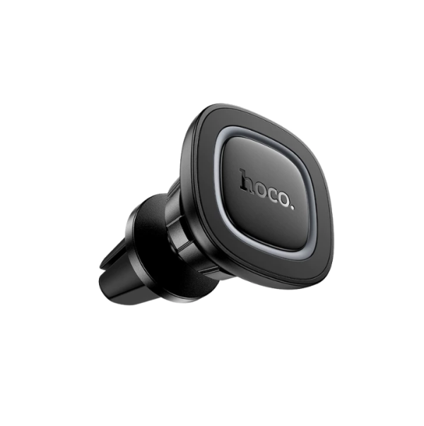 Автотримач для телефона HOCO H72 Crown magnetic car holder (air outlet) Black Metal Gray (6942007646871)