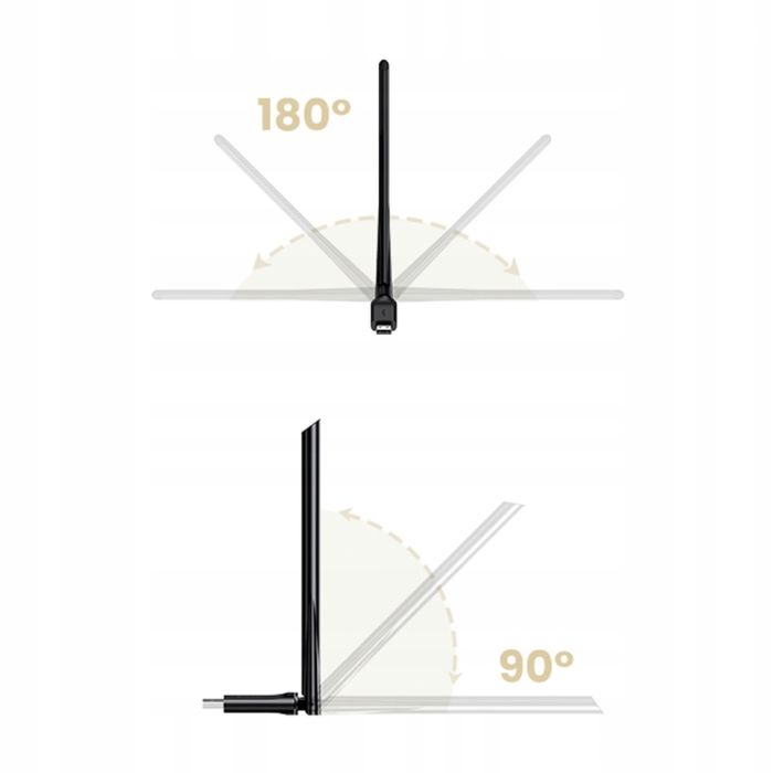 WI-FI-адаптер UGREEN CM496 AC650 High-Gain Dual Band Wireless USB Adapter(UGR-90339) (UGR-90339)