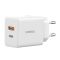Мережевий зарядний пристрій Baseus Cube Fast Charger C+U 30W EU Moon White (P10111404213-00)