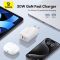 Мережевий зарядний пристрій Baseus Cube Fast Charger C+U 30W EU Moon White (P10111404213-00)