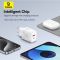 Мережевий зарядний пристрій Baseus Cube Fast Charger C+U 30W EU Moon White (P10111404213-00)