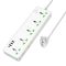 Мережевий подовжувач HOCO  AC13A Talento 5-position socket(1C3A) (1,5 m) White (6942007607148)