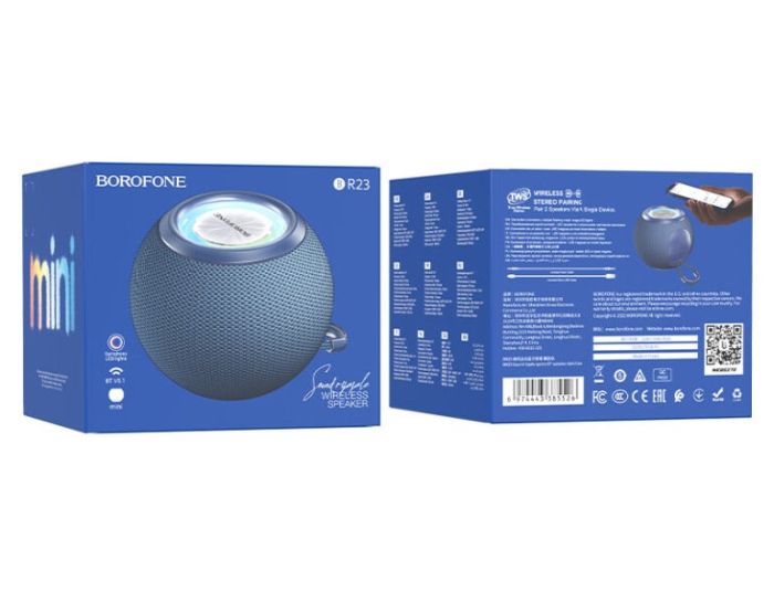 Портативна колонка BOROFONE BR23 Sound ripple sports BT speaker Dark Blue (6974443385526)