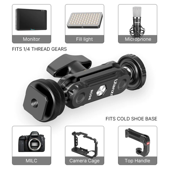Шарнірне кріплення Ulanzi R098 Double Ball Heads with Code Shoe Mount (UV-2954 R098) (2954)