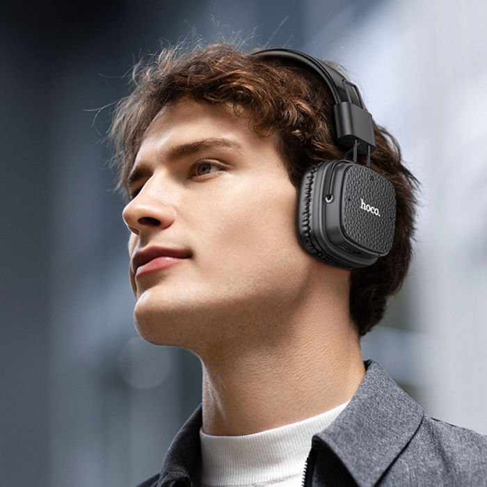 Бездротові накладні навушники HOCO W56 Earl BT headphones Black (6942007633321)