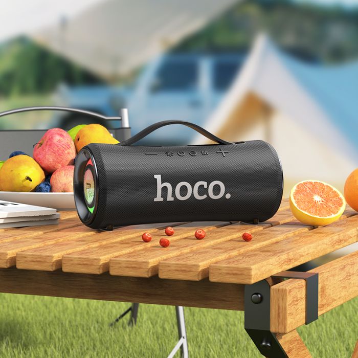 Портативна колонка HOCO HA10 Oleada outdoor BT speaker Black (6942007635608)