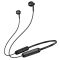 Бездротові спортивні навушники BOROFONE BE70 Light neck-hanging BT earphones obsidian black (6941991117046)