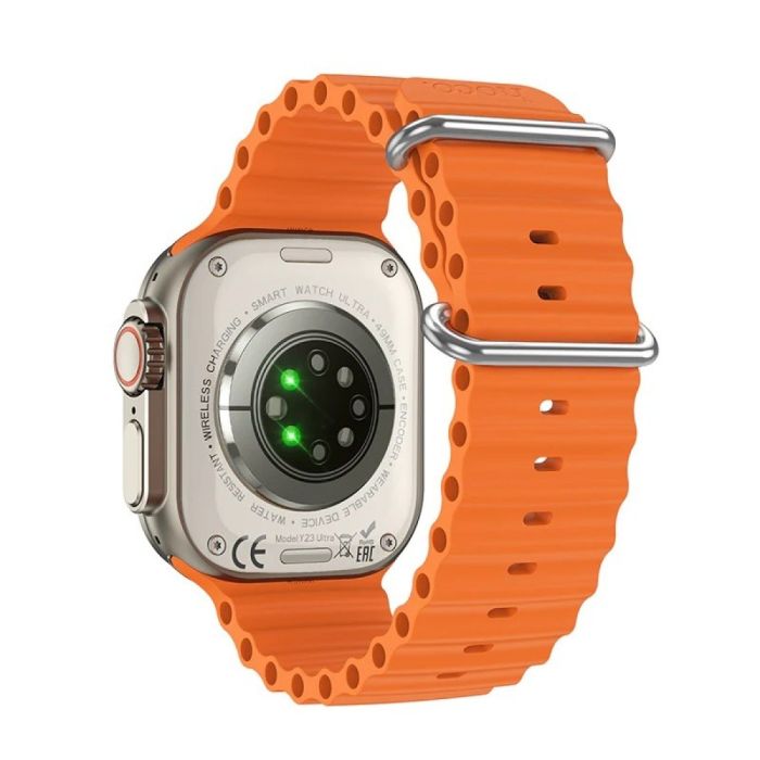 Смарт-годинник HOCO Y23 Ultra 51mm. 300 mAh. IP 67 Smart sports watch(call version) Titanium gold (6942007634908)
