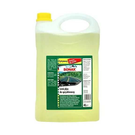 Омивач скла літній 4 л SONAX - Лимон (260405)