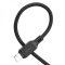Кабель HOCO X90 Cool silicone PD charging data cable for iP Black (6931474788382)