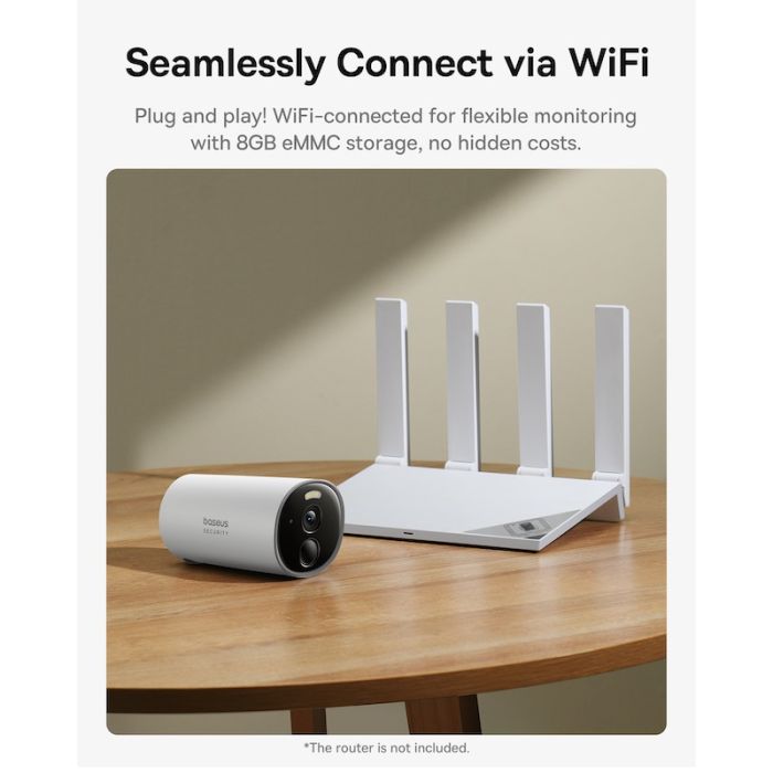 IP-камера відеоспостереження Baseus Security B1 Outdoor Camera 2K White (S0SV002130)