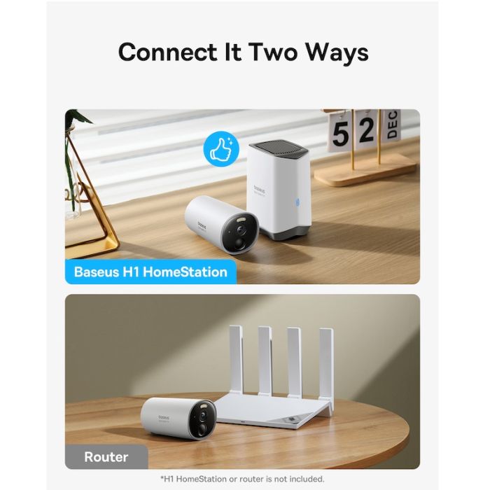 IP-камера відеоспостереження Baseus Security B1 Outdoor Camera 2K White (S0SV002130)