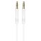 Аудіокабель BOROFONE BL16 3.5mm male to 3.5mm male, PVC, 1m, White (6974443389173)