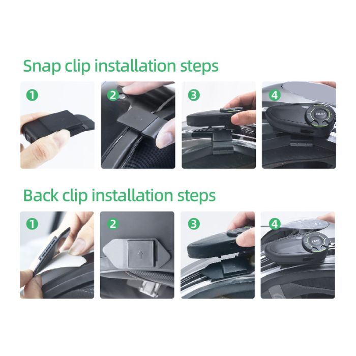 Мотогарнітура EJEAS Q8 Mesh, 6 райдерів, звук