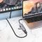 USB-хаб HOCO HB27 Type-C multi-function converter(HDTV+USB3.0+USB2.0*2+PD) Metal Gray (6931474769329)