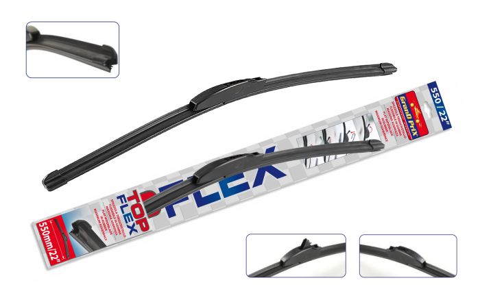 Безкаркасна щітка TOPFLEX 22"/550 мм 1 шт 33315-IS