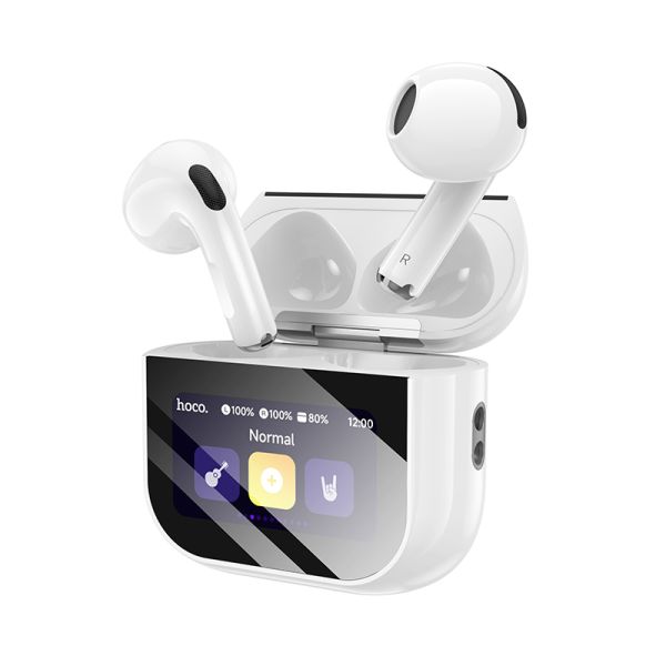 Бездротові навушники TWS HOCO EW82 Sparkle, touch screen, White (6942007646529)